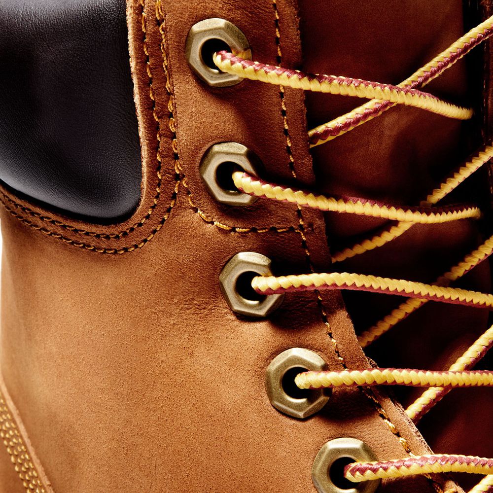 Bocanci De Zapada Timberland Barbati Maro - 6-Inch Basic Waterproof W/Padded Collar - Romania - NFZM